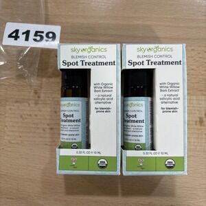 Sky Organics Blemish Control Spot Treatment for Face USDA Certified Organic 2 Pk